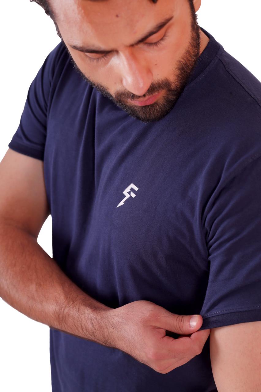 FF . NavyBlue T-shirt Cotton Jersey