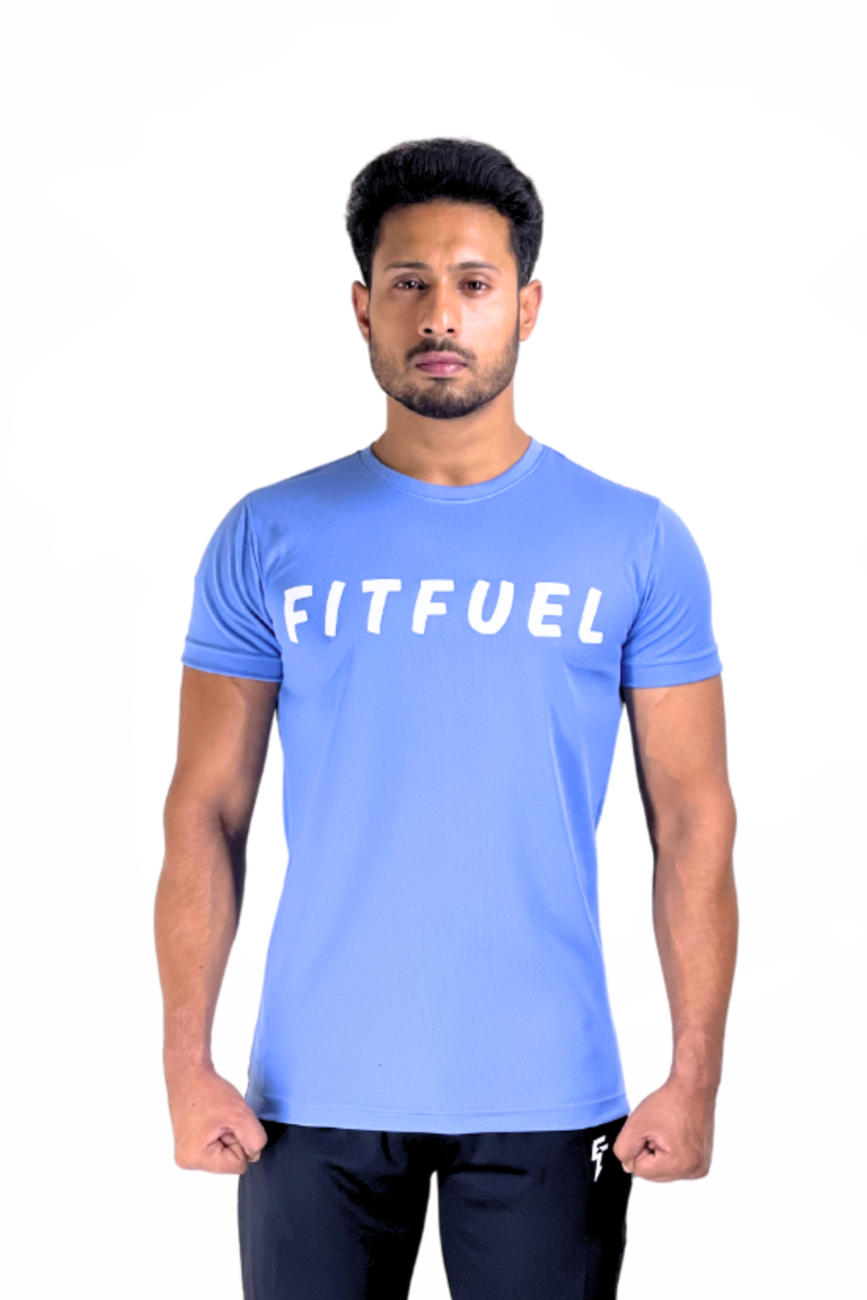 FF. premium blue mesh tee