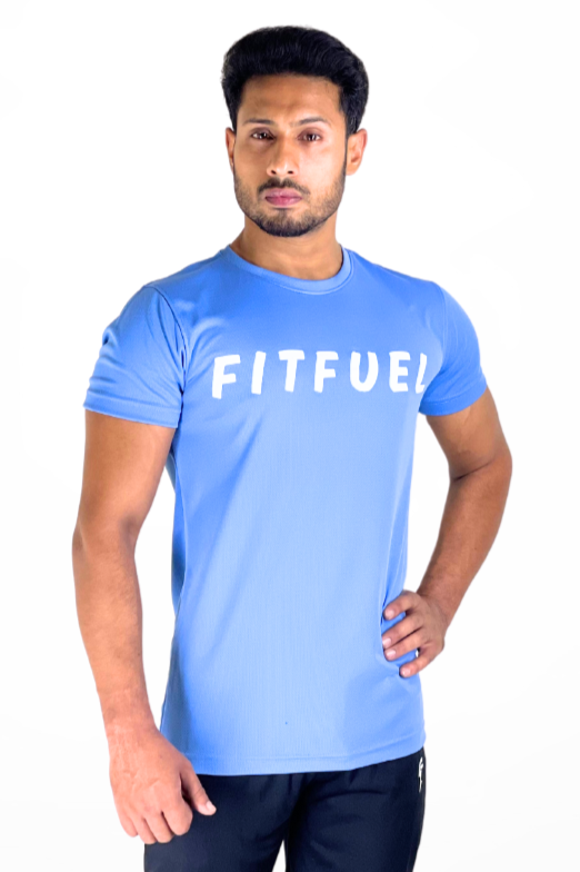 FF. premium blue mesh tee