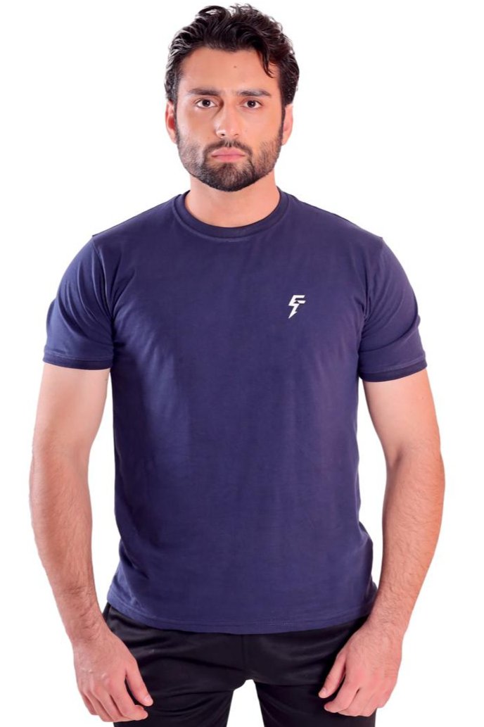 FF . NavyBlue T-shirt Cotton Jersey