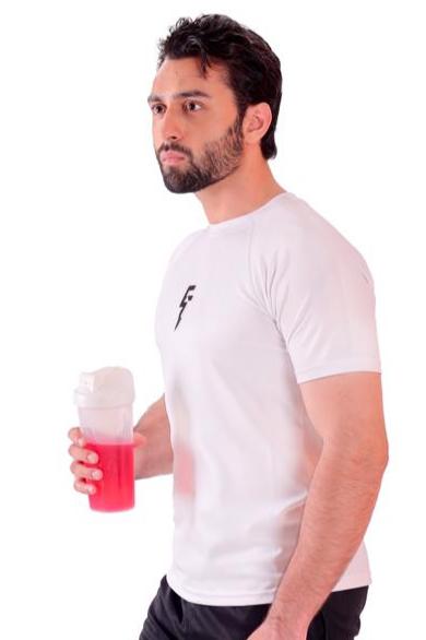 FF . White Export Quality Muscle Fit TEE